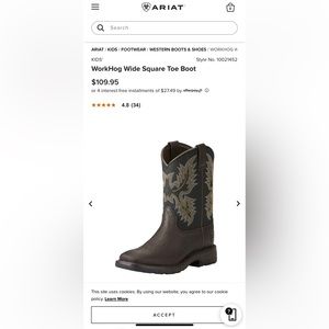Ariat boys boots